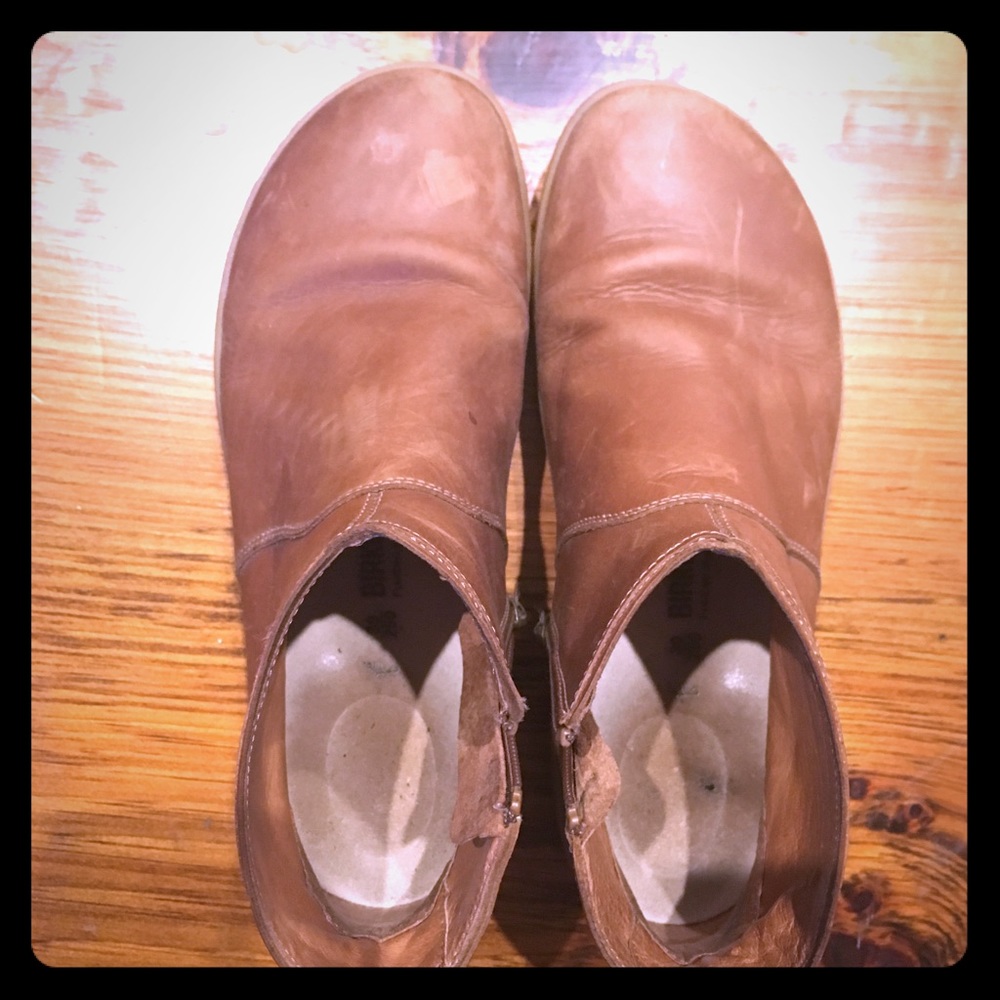 Birkenstocks booties, leather, size 39